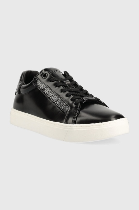 Calvin Klein sneakersy skórzane CLEAN CUP LACE UP-NA HW0HW01592 czarny AW23