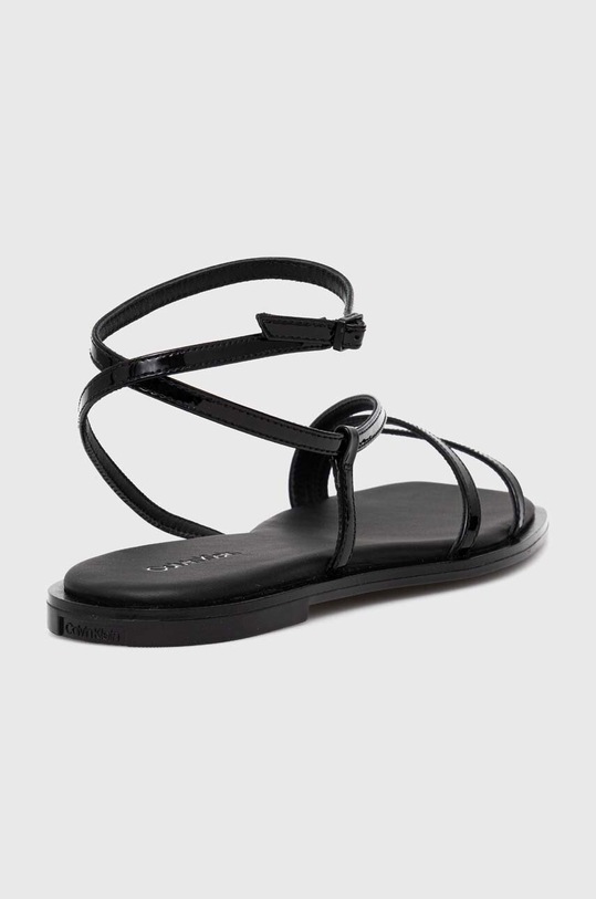 Obuwie Calvin Klein sandały skórzane SQUARED SANDAL HW0HW01603 czarny