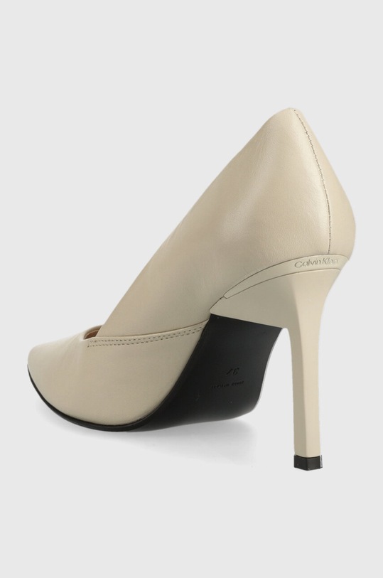 Обувки Кожени обувки с висок ток Calvin Klein GEO STILETTO PUMP 90 HW0HW01769 бежов
