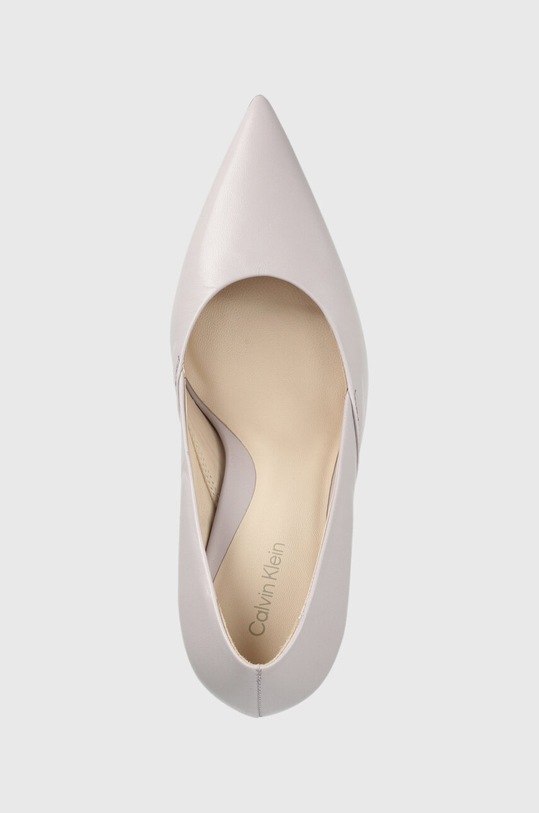 Kožené lodičky Calvin Klein GEO STILETTO PUMP 90 fialová HW0HW01769