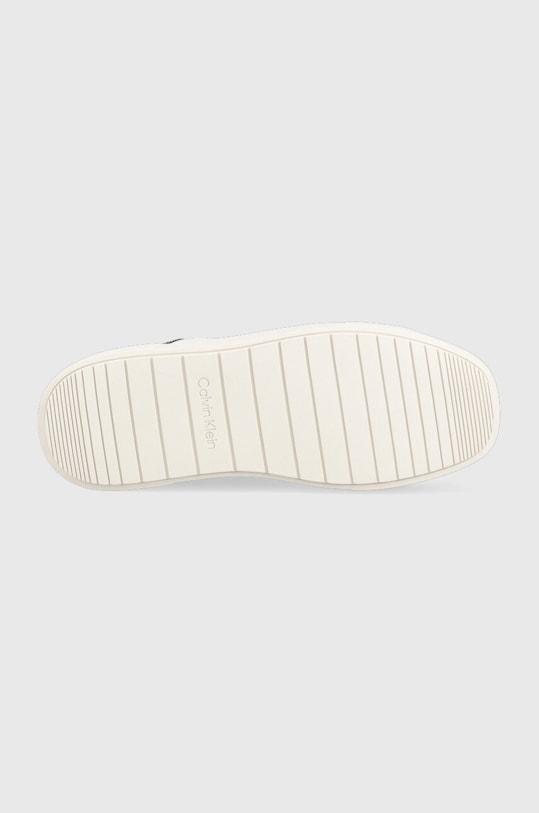 Calvin Klein bőr sportcipő SQUARED FLATFORM CUP HW0HW01775 fehér