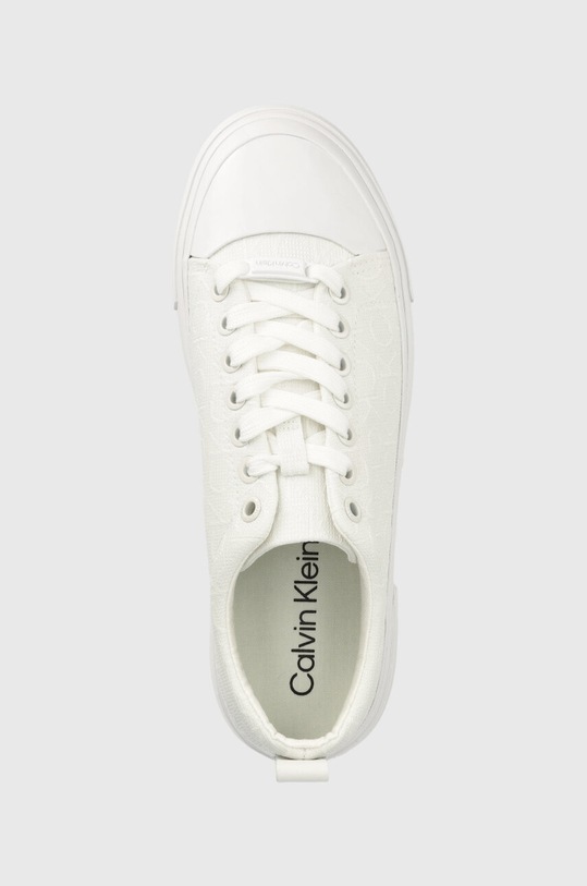 Tenisky Calvin Klein VULC LACE UP - MONO biela HW0HW01777