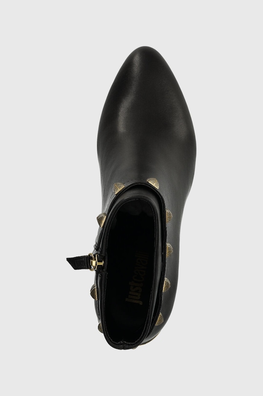 Just Cavalli botki skórzane czarny 75RA3S60ZP274899