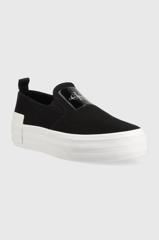 Calvin Klein Jeans tenisówki BOLD VULC FLATF SLIP YW0YW01040 czarny AW23