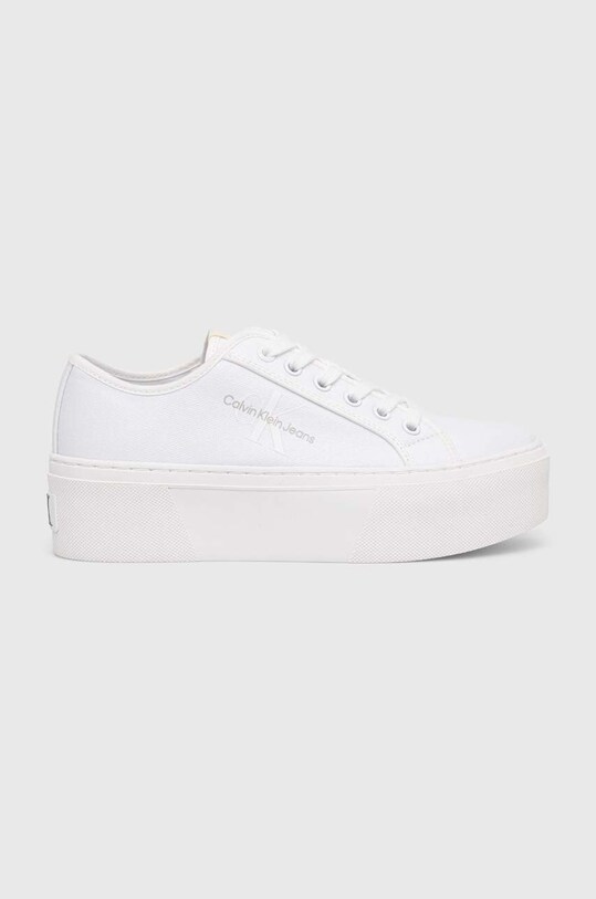 Calvin Klein Jeans tenisówki CUPSOLE FLATFORM NY platforma biały YW0YW01221