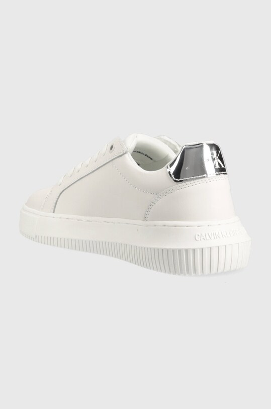 Obuwie Calvin Klein Jeans sneakersy skórzane CHUNKY CUPSOLE MONO YW0YW01224 biały