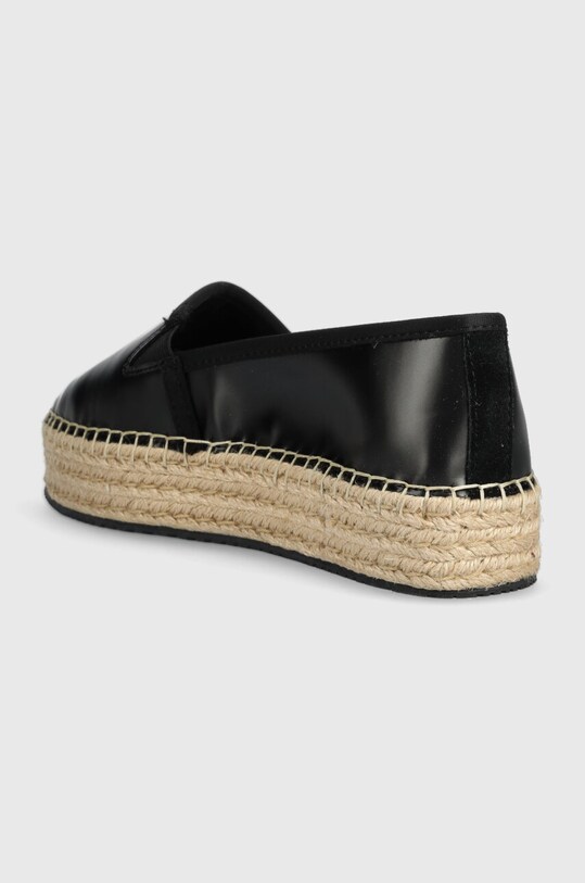 Obuwie Calvin Klein Jeans espadryle ESPADRILLE FLATFORM YW0YW01241 czarny
