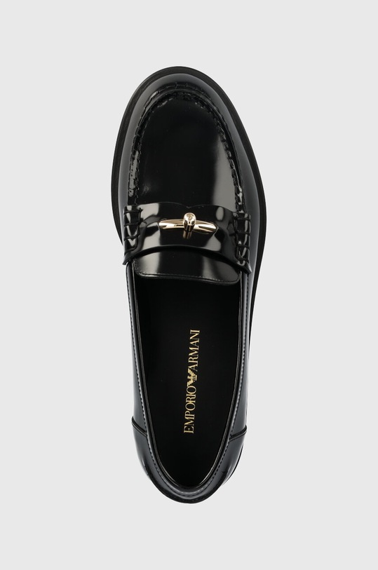 Kožené mokasíny Emporio Armani čierna X3A101.XF328.K001