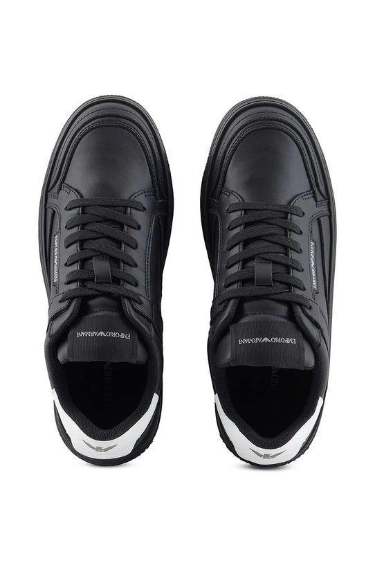 Emporio Armani sneakersy skórzane X3X188.XF724.A120 czarny