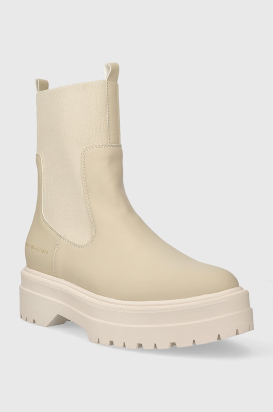 Topánky chelsea Tommy Hilfiger FEMININE SEASONAL FW0FW07226 béžová AW23