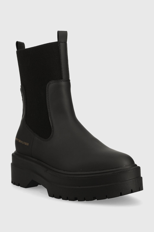 Topánky chelsea Tommy Hilfiger FEMININE SEASONAL FW0FW07226 čierna AW23