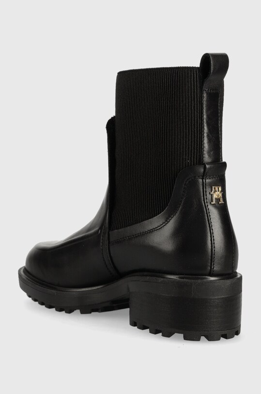 Obuwie Tommy Hilfiger botki skórzane FEMININE SEASONAL FW0FW07227 czarny