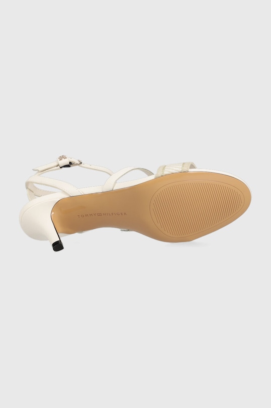 Σανδάλια Tommy Hilfiger WEBBING MID HEEL FW0FW07276 λευκό