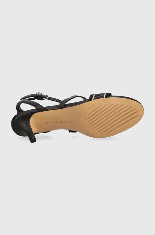 Σανδάλια Tommy Hilfiger WEBBING MID HEEL FW0FW07276 μαύρο
