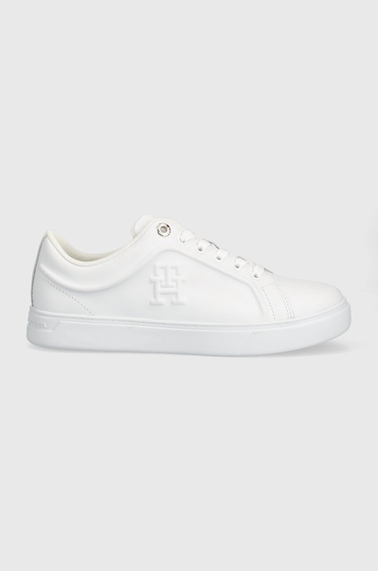 Шкіряні кросівки Tommy Hilfiger CASUAL LEATHER CUPSOLE пласка білий FW0FW07288
