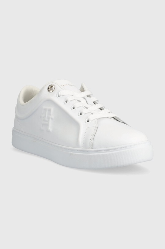 Шкіряні кросівки Tommy Hilfiger CASUAL LEATHER CUPSOLE FW0FW07288 білий AW23