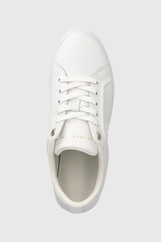 Шкіряні кросівки Tommy Hilfiger CASUAL LEATHER CUPSOLE білий FW0FW07288