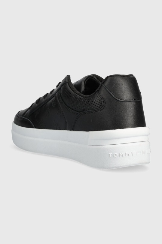 Obutev Usnjene superge Tommy Hilfiger EMBOSSED COURT SNEAKER FW0FW07297 črna