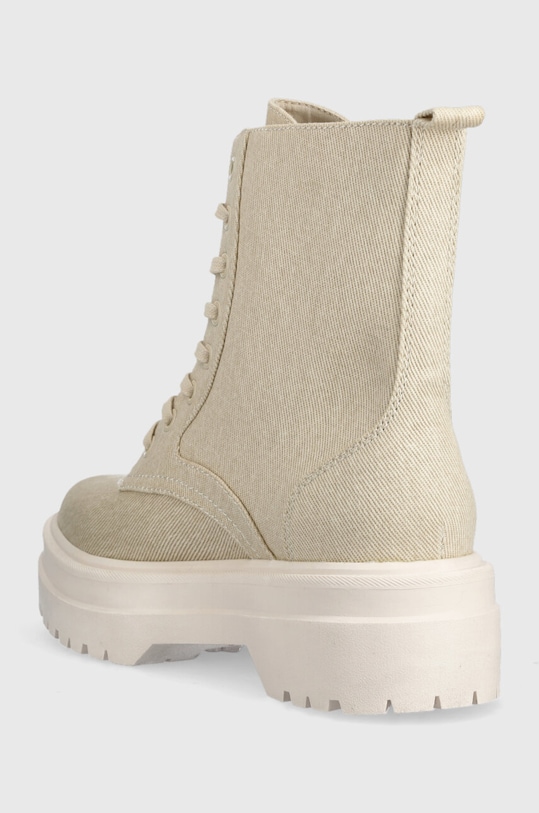 Încălțăminte Tommy Hilfiger bocanci FEMININE ESSENTIAL CANVAS FW0FW07357 bej