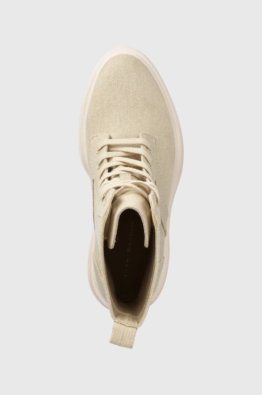 Tommy Hilfiger bocanci FEMININE ESSENTIAL CANVAS bej FW0FW07357
