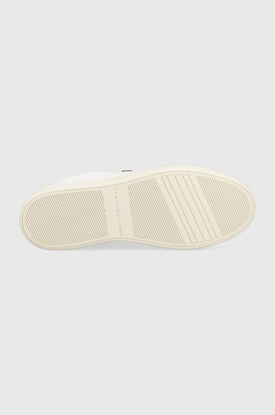 Δερμάτινα αθλητικά παπούτσια Tommy Hilfiger ELEVATED ESSENTIAL COURT SNEAKER FW0FW07377 λευκό