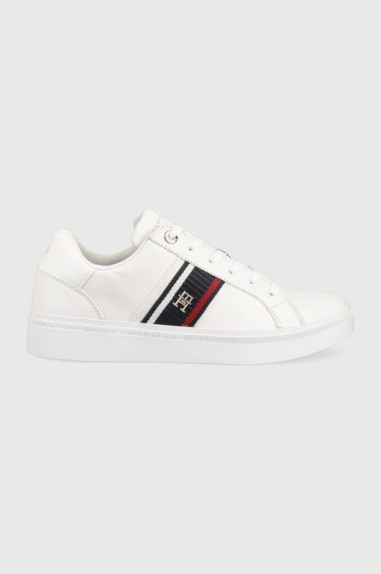Tommy Hilfiger sneakers in pelle CORP WEBBING SNEAKER flat bianco FW0FW07379