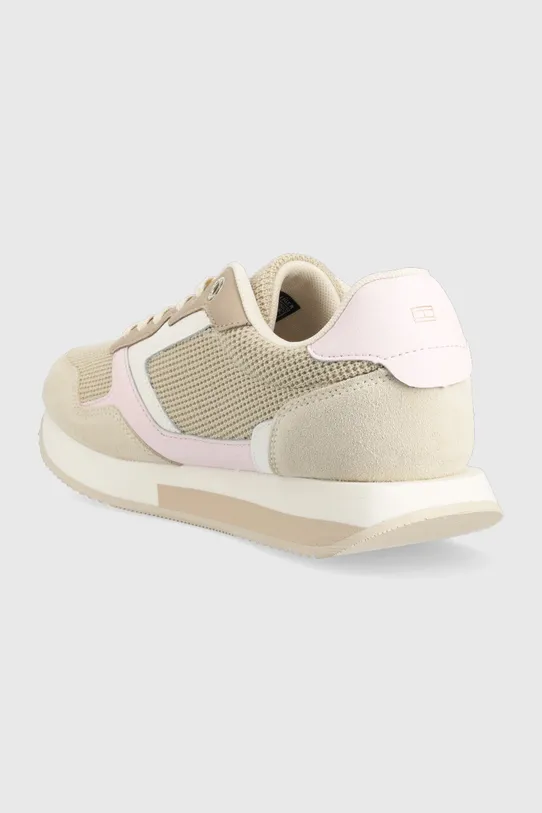 Obuwie Tommy Hilfiger sneakersy ESSENTIAL MESH RUNNER FW0FW07381 beżowy