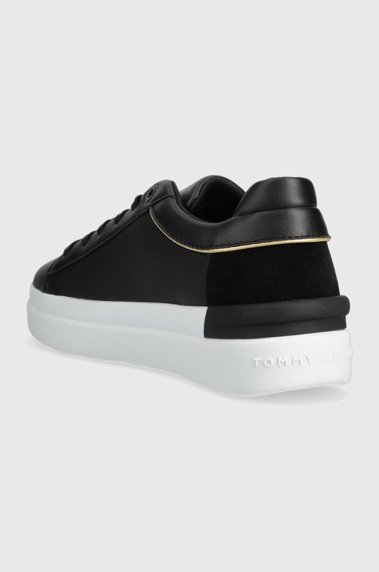 Взуття Шкіряні кросівки Tommy Hilfiger CORP WEBBING COURT FW0FW07387 чорний