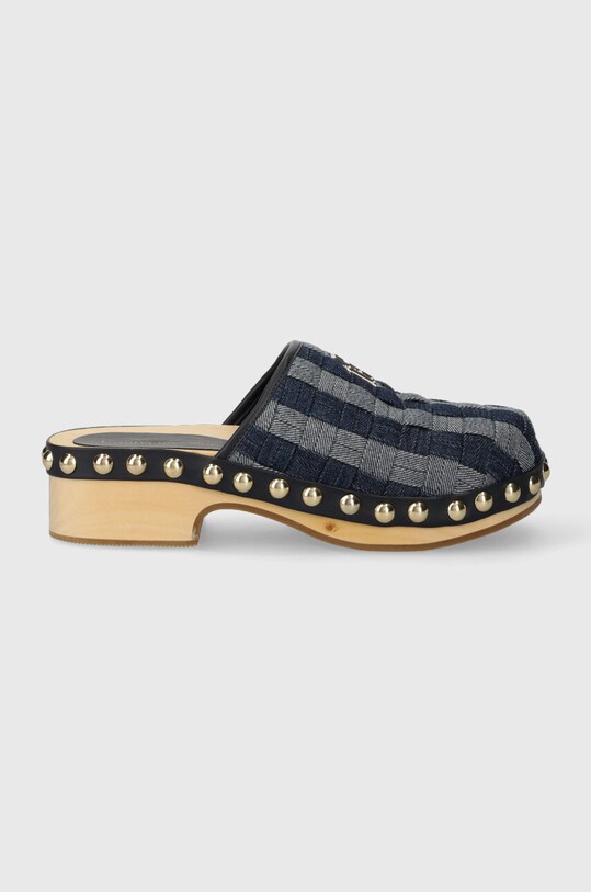 Pantofle Tommy Hilfiger TH DENIM CONTRAST CLOG textilní námořnická modř FW0FW07410