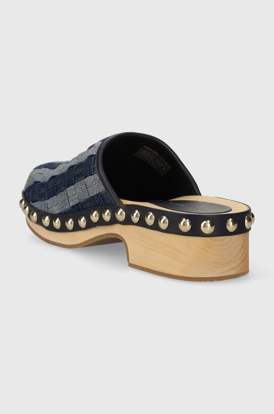 Boty Pantofle Tommy Hilfiger TH DENIM CONTRAST CLOG FW0FW07410 námořnická modř