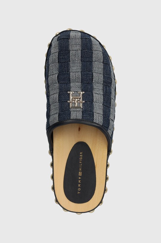 Pantofle Tommy Hilfiger TH DENIM CONTRAST CLOG námořnická modř FW0FW07410