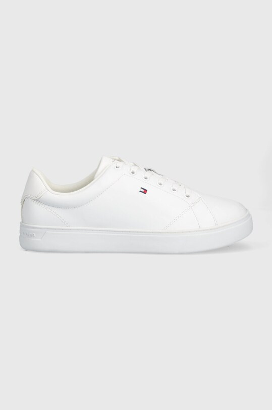 Шкіряні кросівки Tommy Hilfiger ESSENTIAL COURT SNEAKER пласка білий FW0FW07427.YBS