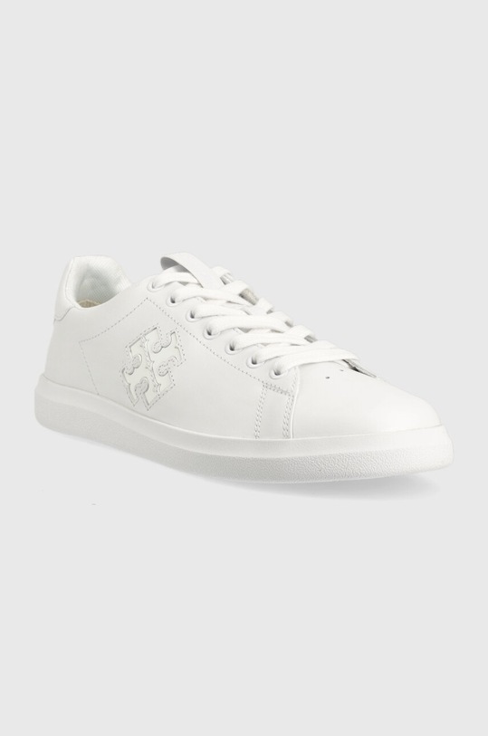 Tory Burch sneakersy skórzane Double T Howell Court 149728.123 biały AW23