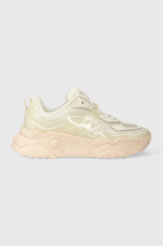 Tommy Jeans sneakers TJW CHUNKY RUNNER textil bej EN0EN02190