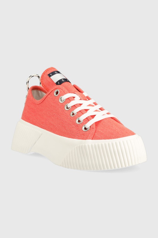 Tommy Jeans tenisówki TJW VULC PLAT. LC DENIM EN0EN02202 pomarańczowy AW23