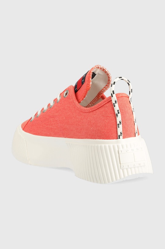 Obuwie Tommy Jeans tenisówki TJW VULC PLAT. LC DENIM EN0EN02202 pomarańczowy