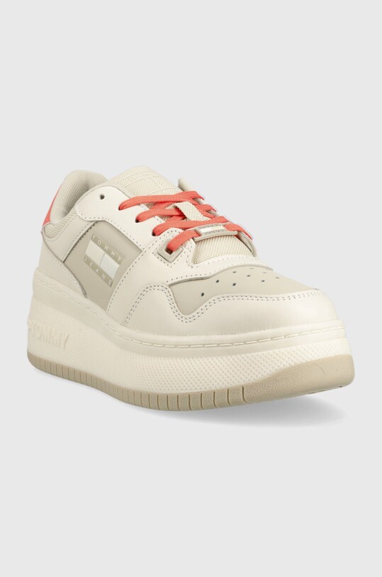 Αθλητικά Tommy Jeans TJW RETRO BASKET FLATFORM EN0EN02208 μπεζ AW23