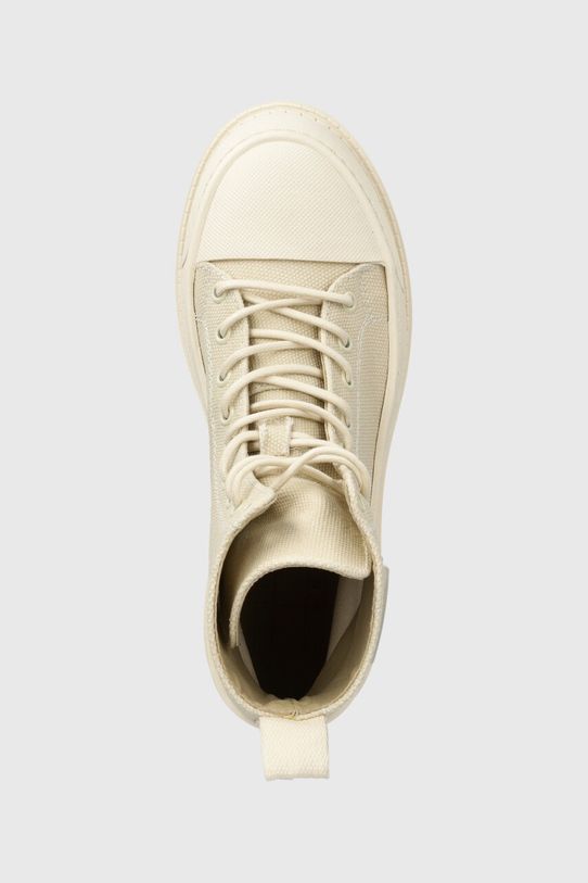 Členkové topánky Tommy Jeans TJW FOXING CANVAS BOOT béžová EN0EN02216