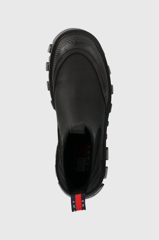 Tommy Jeans botki TJW RUBBER RAIN BOOT czarny EN0EN02234