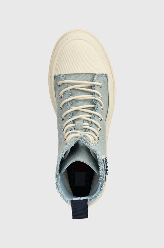 Tommy Jeans trampki TJW FOXING DENIM BOOT niebieski EN0EN02348