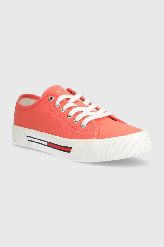 Tommy Jeans tenisówki TJW LOW CUT CANVAS EN0EN02359 pomarańczowy AW23
