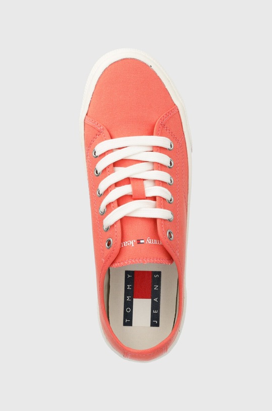 Tommy Jeans tenisówki TJW LOW CUT CANVAS pomarańczowy EN0EN02359