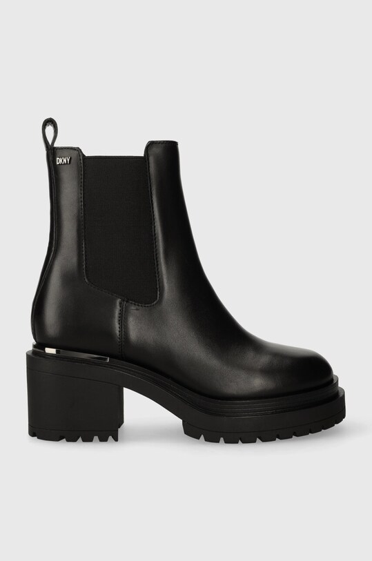 Dkny ghete chelsea de piele Patria 5-8 cm negru K3340304.BLK