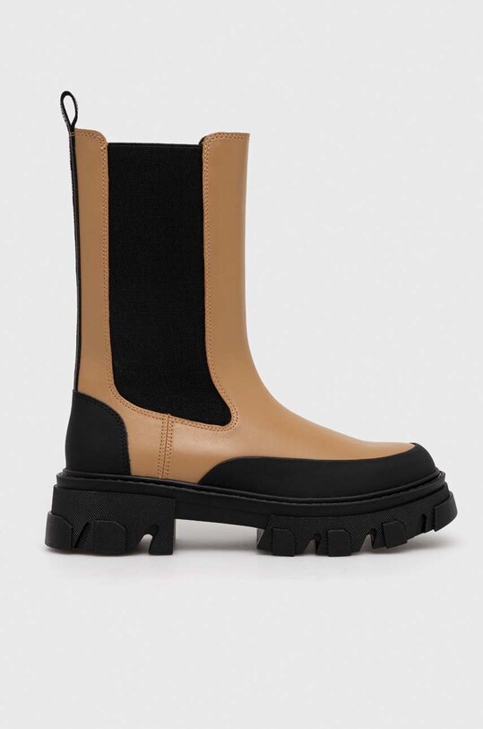 Кожаные полусапоги Dkny Jonie без утепления коричневый K3366233.CAR