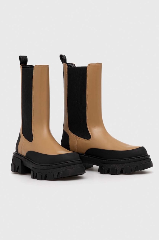 Dkny bőr bokacsizma Jonie K3366233.CAR barna AW23