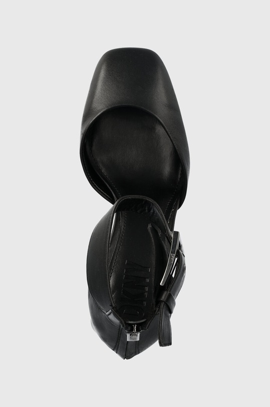 Dkny czółenka skórzane Barra czarny K2301920.BLK