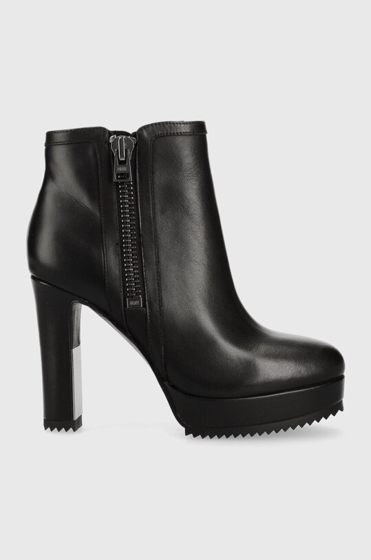 Dkny botine K2304397 peste 8 cm negru K2304397.BLK