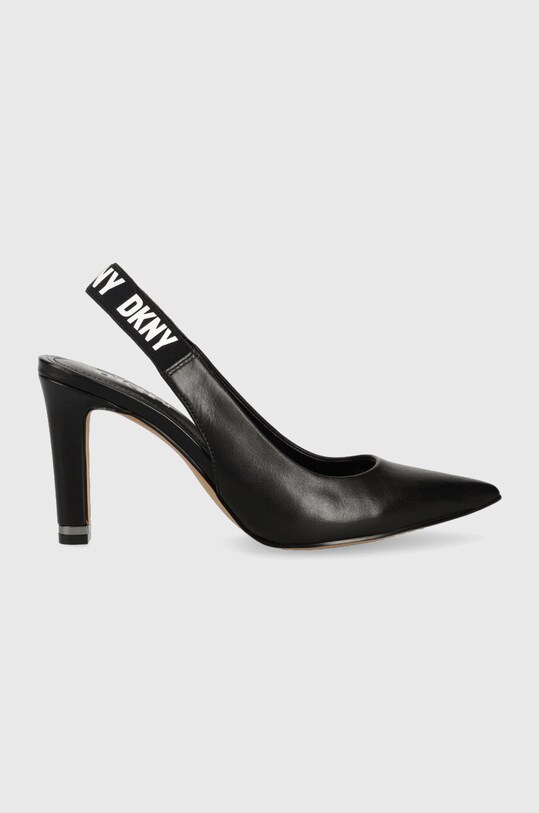 Шкіряні туфлі Dkny K2370497 лицьова шкіра чорний K2370497.005