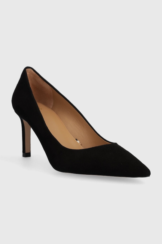 BOSS szpilki zamszowe Janet Pump 70-S_N 50498810.001 czarny AW23