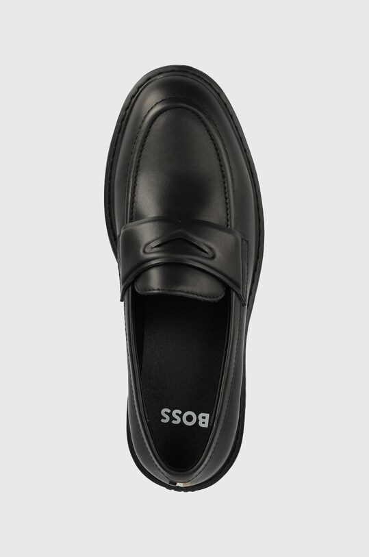 Шкіряні мокасини BOSS Vanity чорний 50498808.001